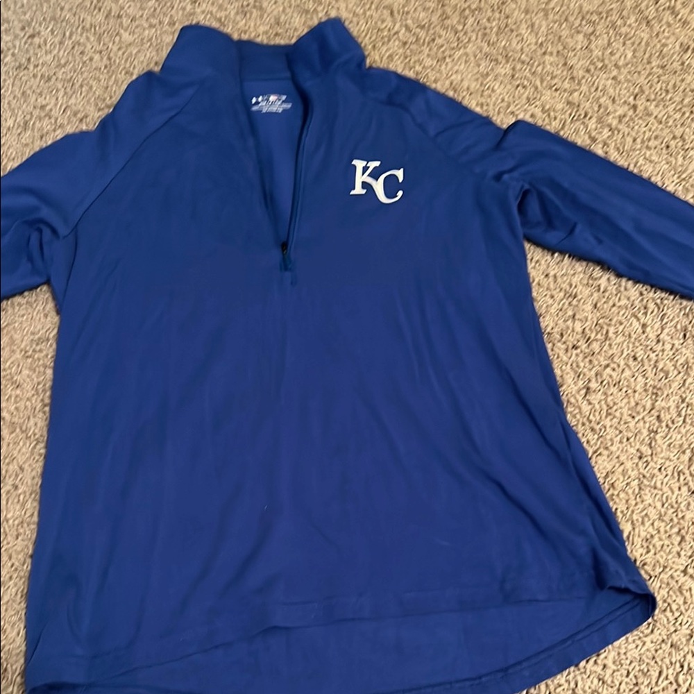 Blue KC Quarter-Zip Pullover